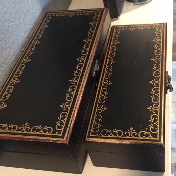 Set Of Wood Decor Stacking Boxes - Picture 2 of 9